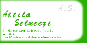 attila selmeczi business card